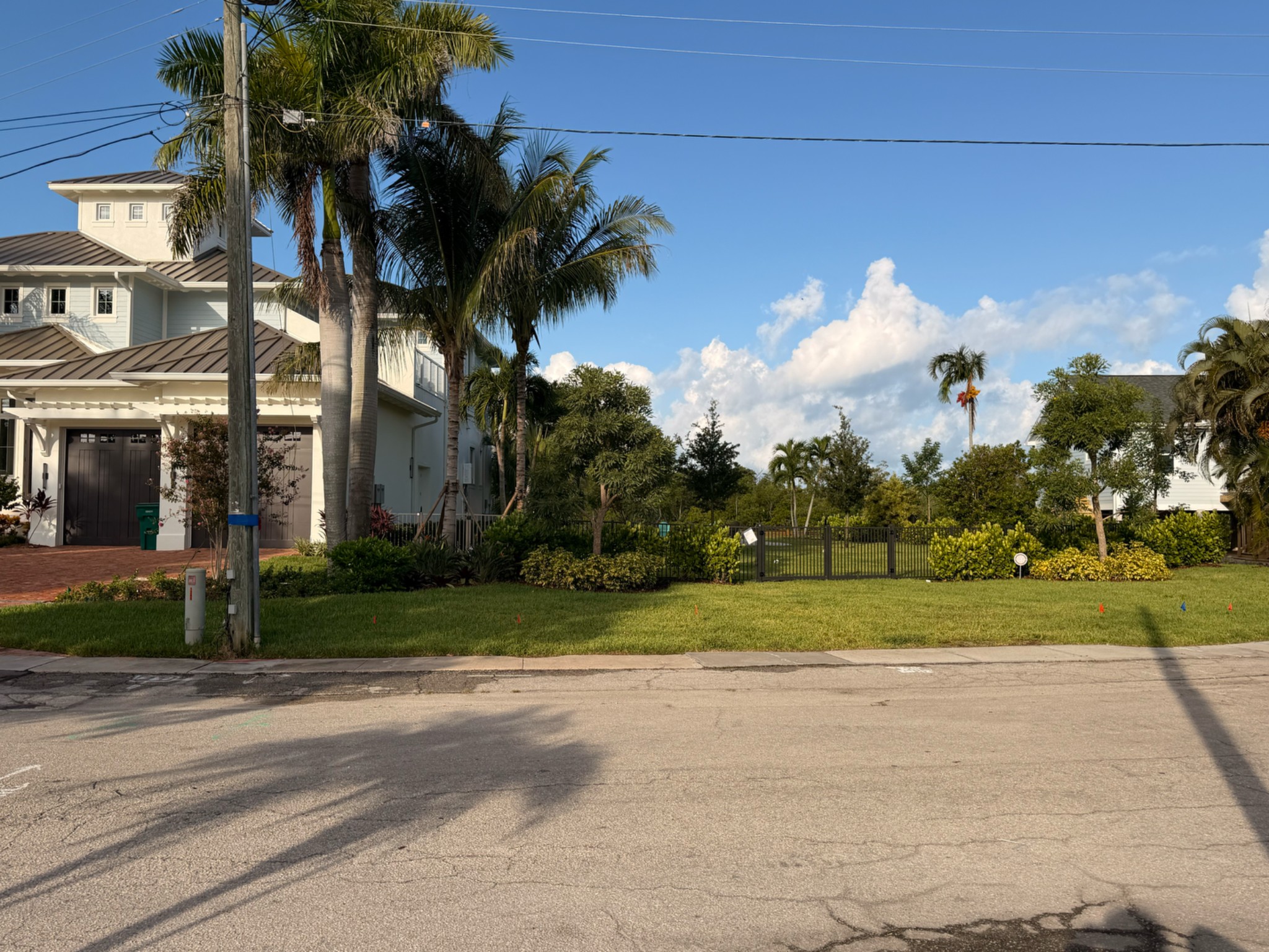 Garden across Harbor Lane
